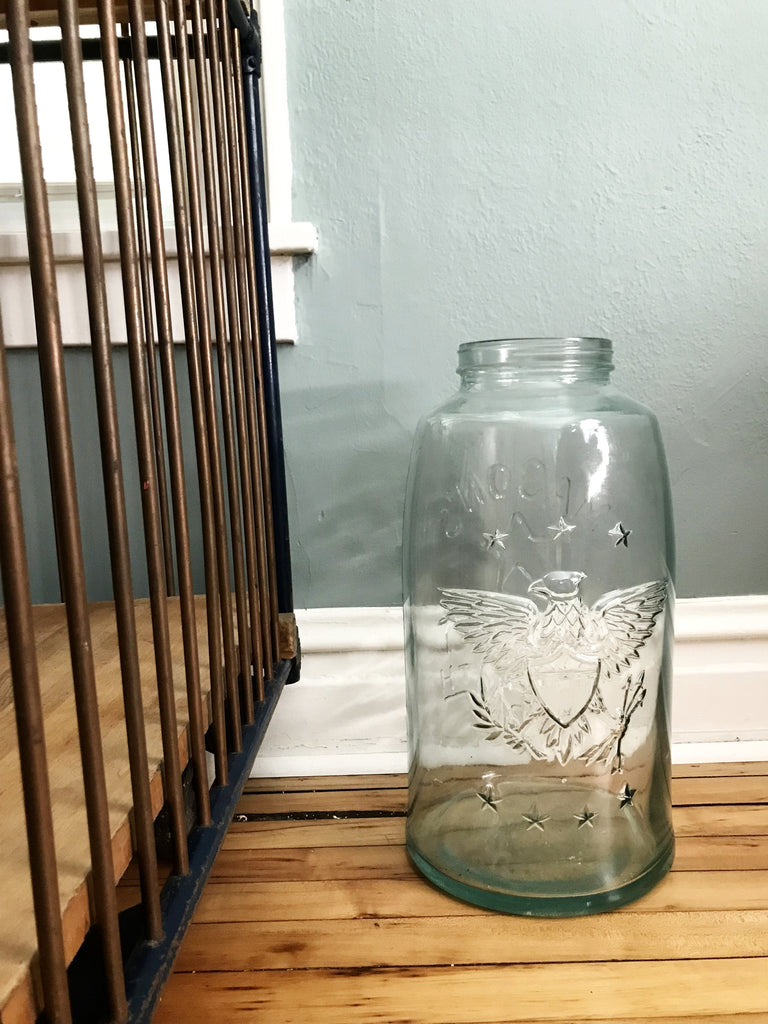 5 liter glass huge mason jar